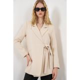 Bigdart Kadın Yandan Bağlamalı Blazer Ceket 0750 - Bej