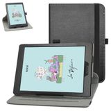 Bige BOOX Tab Mini C Döner Kılıf için, BOOX Tab Mini C 7.8 inç ePaper Tablet PC için Sevimli Desenli Kapaklı 360 Derece Döner Stand, Siyah