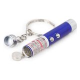Bigem Kedi Oymatmak Için Lazer Mini Lazer Anahtarlık Lazer Işık Kırmızı Noktalı Lazer - Mavi
