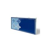 Biggdesign Blue Tile Tavla, Çizilmez Zeminli, Mıknatıslı MDF Kasa, 2 Kat Vernik Cilalı