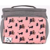 Biggdesign Cats Isı Yalıtımlı Termal Çanta, Su Geçirmez, Sızdırmaz, 10L, Piknik & Beslenme Çantası, Pembe - Renkli