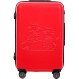 Biggdesign Cats Kırmız Büyük Boy 28" Valiz - yok - Kırmızı