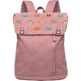 Biggdesign Cats Vintage Kadın Su Geçirmez Okul Sırt Çantası 15inç Pembe 2 Bölmeli Kullanım