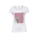 BiggDesign Pistachio Çizgili Kadın T-Shirt M