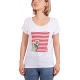 Biggdesign Pistachio Çizgili Kadın T-Shirt