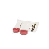 Bigghome 140100091 2'li Tealight Kırmızı Mum Seti