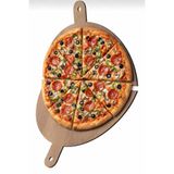 Bigibigi Ahşap Lahmacun ve Pizza Küreği 2 Parçalı 3 mm MDF Ev Tipi Pizza Taşıma Servis Küreği Pizza Tahtası