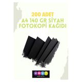 Bigibu 140 g A4 Siyah Fotokopi Kağıdı 200 Adet Siyah Kağıt