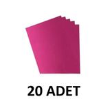 Bigibu 20 Adet Pembe Aynalı Fon Kartonu 50x70 cm Metalik Fon Kartonu