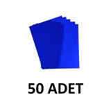Bigibu 50 Adet Mavi Aynalı Fon Kartonu 50x70 cm Metalik Fon Kartonu