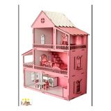 BİGİBU Eğitici Oyuncaklar Ahşap Oyun Evi 15 Adet Mobilyalı Ahşap Dekoratif Maket Ev
