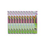 BİGİBU Quilling/quiling 10'lu Okul//sınıf Seti (İNCE) 0,5x50 Cm (10 ÜRÜN) 8680422509907