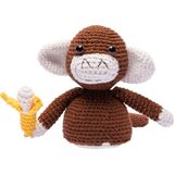 Bigibuddy StoryBuddy Maymun Amigurumi Sesli Hikaye ve Uyku Arkadaşı Oyuncağı BigiOne Uyumlu