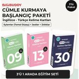 Bigibuddy Wordsbuddy Türkçe Ingilizce Kelime Kartları Cümle Kurmaya Başlangıç 90 Kart 3’lü Set (Bigione Cihaz Hariç) - Çok Renkli