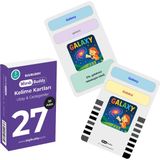 Bigibuddy WordsBuddy Uzay ve Gezegenler Çocuklar İçin Türkçe İngilizce Kelime Kartları 30 Kart Uzay Dil Öğrenme Seti