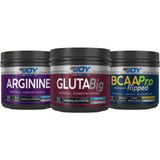 Bigjoy Sports Arginine( Arjinin )150GR + Bcaa Ripped Ananas 204GR + Glutabig( Glutamin )150GR