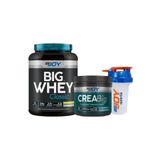 Bigjoy Sports Whey Protein Big Whey Classic Çikolata Aromalı Protein Tozu 1020 gr + Creabig Kreatin 120gr Creatine