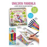 Bigkids Yayınları Çocuklar Için Unicorn Mandala - 6 Renk Keçeli Kalem Ve 75 Adet Çıkartma Hediye! 3+