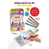Bigkids Yayınları Moda Boya Ve Sil Aktivite Kitabı - 4 Renk Jumbo Keçeli Kalem Ve Silgi Hediyeli