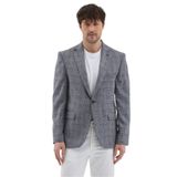 Biglia Erkek Koyu Lacivert Poliviskon Kumaşlı Slim Fit Mono Yaka Spor Blazer Ceket Koyu Lacivert 58
