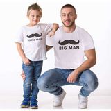 Bigman Little Man Baba Oğul Giyim Tişört (Tekli Üründür Kombin Yapmak Için 2 Adet Sepete Ekleyiniz) - 18 - 24 Ay - Beyaz