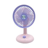 Bigmate YM88160 Pembe Mini Masa Fan Taşınabilir Serinletici Şarjlı 3 Kademeli Hız Ayarı Vantilatör