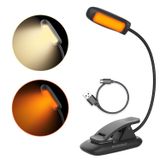 BIGMONAT Led Kitap Okuma Işığı, Şarj Edilebilir Amber Kitap Gece Işığı, Taşınabilir Bükülebilir Boyun, USB, Parlaklık Ayarlanabilir, Göz Gerilimini Azaltır, Siyah
