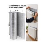 Bigohobi Kalorifer Petek Arkası Isı Yalıtım Levhası, 50 × 100 cm Folyo Kaplı Isı Yansıtıcı