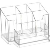 Bigpoint 1 Adet Şeffaf Kalemlik 15 x 11 x 9.5 cm Ofis İçin Pratik Düzenleyici