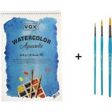 Bigpoint 111 Serisi Sulu Boya Fırça Seti ve Vox Defter A5 315GR - Karışık-Çok Renkli - standart