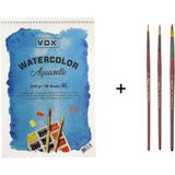 Bigpoint 123 Serisi Sulu Boya Fırça Seti ve Vox Defter A5 315GR - Karışık-Çok Renkli - standart