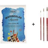 Bigpoint 145 Serisi Sulu Boya Fırça Seti ve Vox Defter A5 315GR - Karışık-Çok Renkli - standart