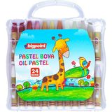 Bigpoint 24 Renk Pastel Boya - Şeffaf Çantalı 1 Adet Çok Renkli Kullanım İçin İdeal