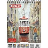 Bigpoint 25x35cm Sanatsal Resim Defteri 150 Gram 25 Yaprak Kalın Karton Kapaklı
