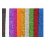 Bigpoint 35x50 cm Karışık 10 Renk Simli Yapışkanlı Eva