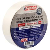Bigpoint 38 mm 5 mt Çift Taraflı Köpük Bant