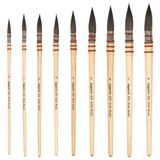 Bigpoint 525 Serisi Sincap Kılı Yuvarlak Fırça No: 4 X 6 Adet