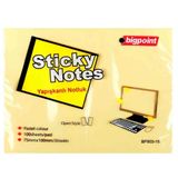 Bigpoint 75x100 mm Sarı 12'li Paket Yapışkanlı Not Kağıdı