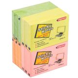 Bigpoint 75x50 mm Neon 4 Renk 12'li Paket Yapışkanlı Not Kağıdı