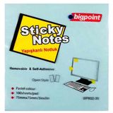Bigpoint 75x75 MM Mavi Yapışkanlı Not Kağıdı