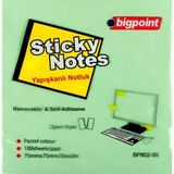 Bigpoint 75x75 MM Yeşil Yapışkanlı Not Kağıdı
