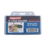 Bigpoint 85x55 mm 10 Adet Yatay Dayanıklı Şeffaf Yaka Kartı Poşeti