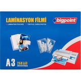 Bigpoint A3 Laminasyon Filmi 125 Mikron 100 Adet Şeffaf Yüksek Kalite Koruma