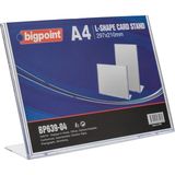 Bigpoint A4 Yatay Kart Standı 1 Adet 297x210mm Şeffaf Renkli Hard PS ile İdeal Tanıtım Ürünü