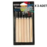 Bigpoint Ahşap Oyma 6'lı Set (Woodful/graver Knife) x 3 Adet
