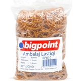 Bigpoint | Ambalaj Lastiği 500 Gram, %100 Kauçuk, 80 mm Uzunluk, Dayanıklı ve Esnek Para Lastiği - Sarı - 500 Gram 80 mm Ambalaj Lastiği