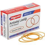 Bigpoint | Ambalaj Lastiği, Kopmaya Karşı Dayanıklı Kauçuk Lastik, 50 Gramlık Paket - Kahverengi
