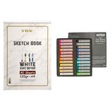Bigpoint Artists's Toz(Soft) Pastel Boya Seti 24 Renk Set ve Vox Art Pastel Blok A4
