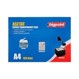 Bigpoint Asetat Kağıdı 100 Micron A4 100'Lü Paket (Bp692)