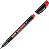 Bigpoint | Asetat Kalemi, Ince Uçlu (S) - Hızlı Kuruyan Suya Dayanıklı Ohp CD Kalemi, 0.3 Mm, Kırmızı